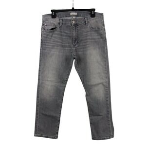 ASH & ERIE‎ Men's CONCRETE Grey Wash Denim Jeans Size 33x26 Straight Leg